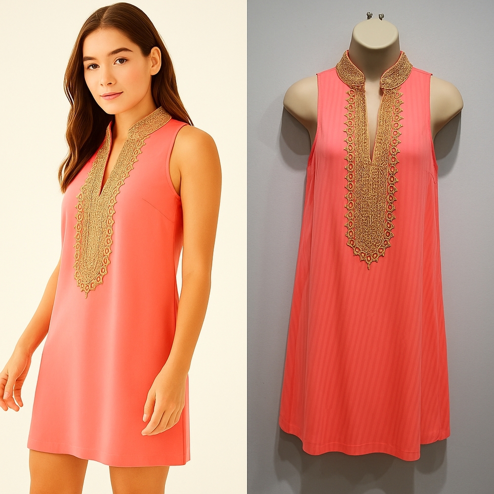 Lilly Pulitzer Jane shift dress Pink peach Size 00